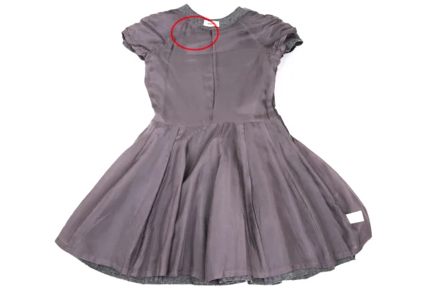 UNDERCOVER Decolletage Embroidery Short-sleeved Dress K-169576_015