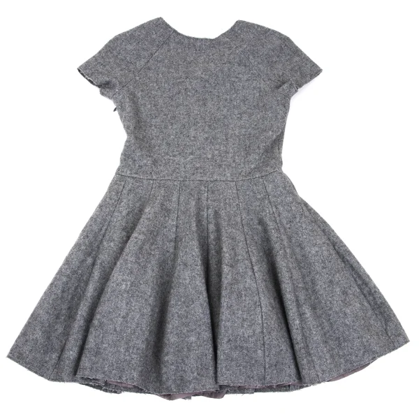 UNDERCOVER Decolletage Embroidery Short-sleeved Dress K-169576_017