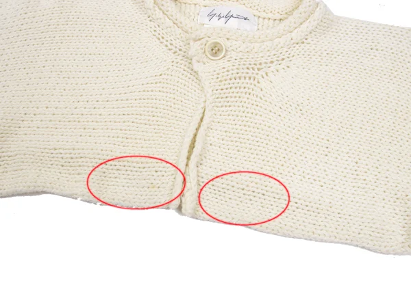 Yohji Yamamoto FEMME Cotton Knit Short Bolero Cardigan K-169577_009