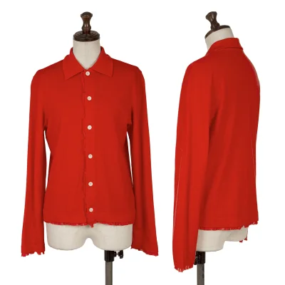 tricot COMME des GARCONS Dyed Frill Trim Knit Shirt
