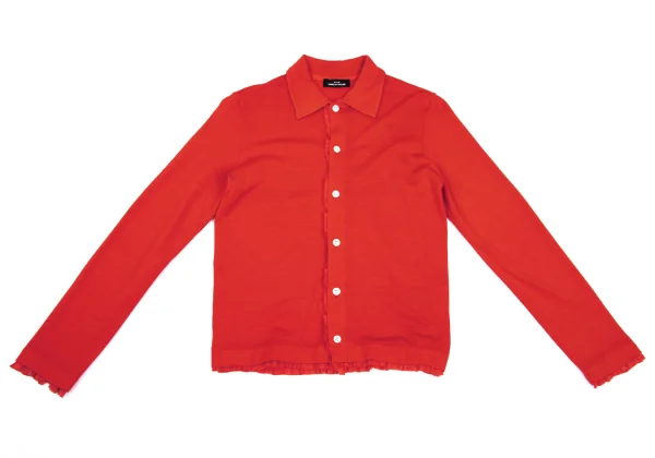tricot COMME des GARCONS Dyed Frill Trim Knit Shirt K-169578_002