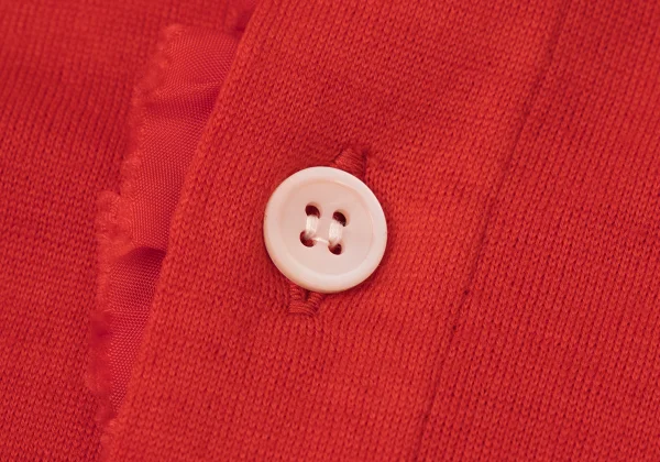 tricot COMME des GARCONS Dyed Frill Trim Knit Shirt K-169578_006