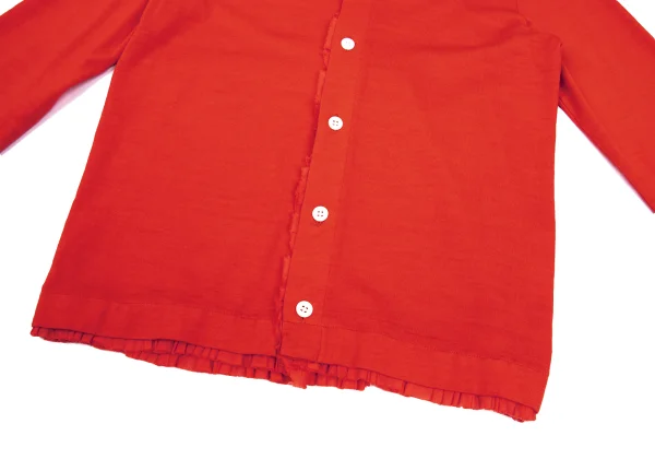 tricot COMME des GARCONS Dyed Frill Trim Knit Shirt K-169578_010