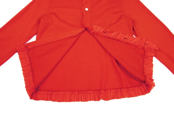 tricot COMME des GARCONS Dyed Frill Trim Knit Shirt K-169578_011