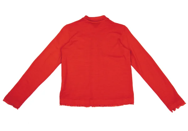 tricot COMME des GARCONS Dyed Frill Trim Knit Shirt K-169578_013