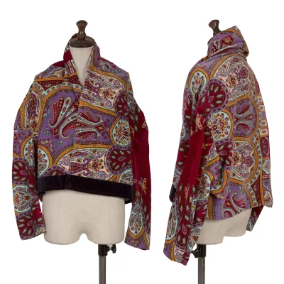 COMME des GARCONS Paisley Pattern Velvet Bolero