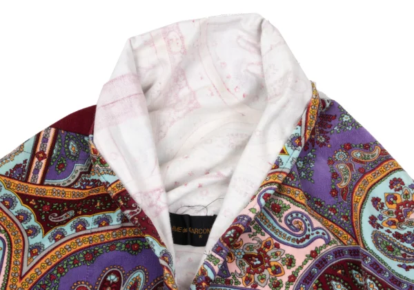 COMME des GARCONS Paisley Pattern Velvet Bolero K-169579_003