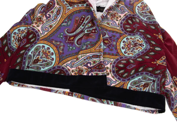 COMME des GARCONS Paisley Pattern Velvet Bolero K-169579_008