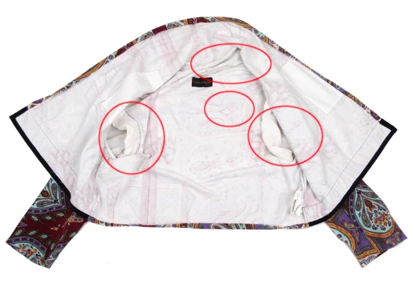 COMME des GARCONS Paisley Pattern Velvet Bolero K-169579_010