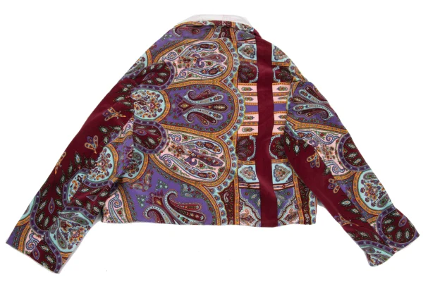 COMME des GARCONS Paisley Pattern Velvet Bolero K-169579_014