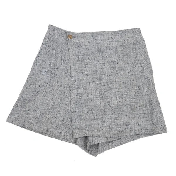Y's Linen Blend Wrap Design Shorts K-169580_002