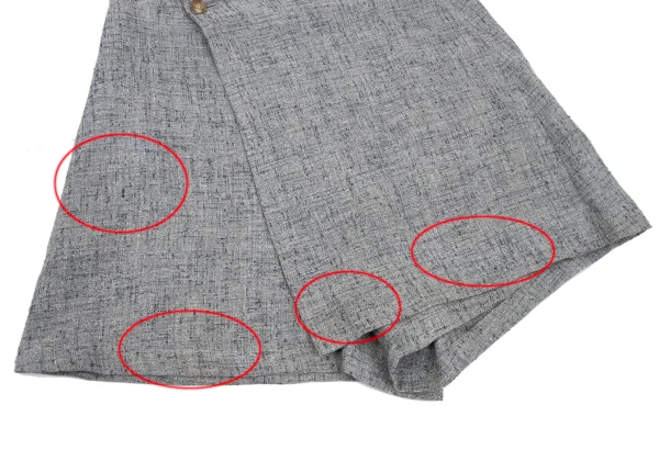 Y's Linen Blend Wrap Design Shorts K-169580_005