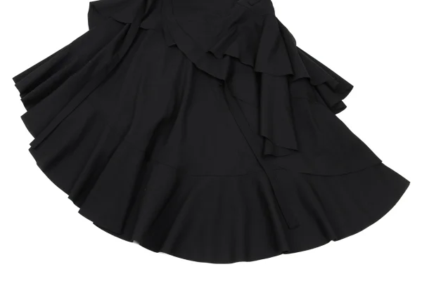 JUNYA WATANABE COMME des GARCONS Poly Wool Frill Wrap Skirt K-169581_006