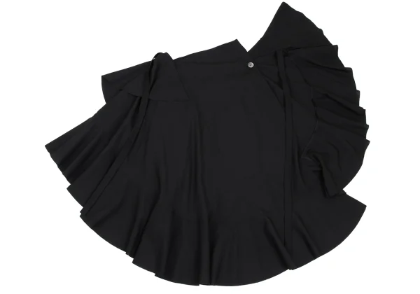 JUNYA WATANABE COMME des GARCONS Poly Wool Frill Wrap Skirt K-169581_007