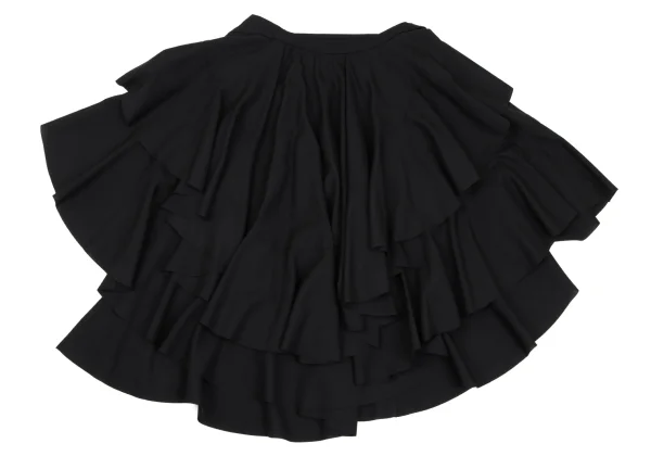 JUNYA WATANABE COMME des GARCONS Poly Wool Frill Wrap Skirt K-169581_010