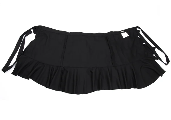 BLACK COMME des GARCONS Wool Gabardine Belted Tiered Skirt K-169582_007