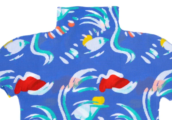 ISSEY MIYAKE me Marine Print Stretch Pleats T-shirt K-169589_003