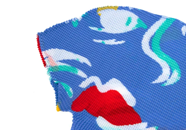 ISSEY MIYAKE me Marine Print Stretch Pleats T-shirt K-169589_006