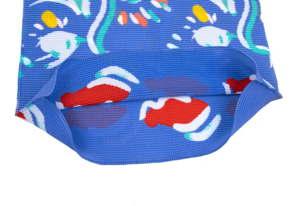 ISSEY MIYAKE me Marine Print Stretch Pleats T-shirt K-169589_009