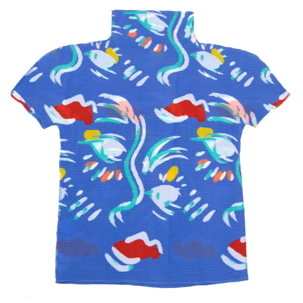 ISSEY MIYAKE me Marine Print Stretch Pleats T-shirt K-169589_010