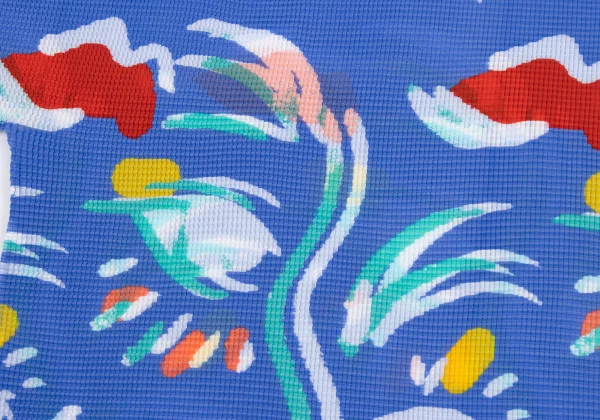 ISSEY MIYAKE me Marine Print Stretch Pleats T-shirt K-169589_012