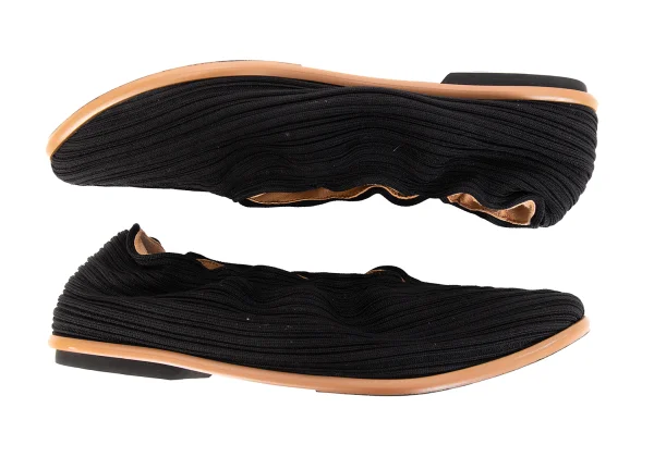 PLEATS PLEASE Pleated Flat Shoes K-169590_003