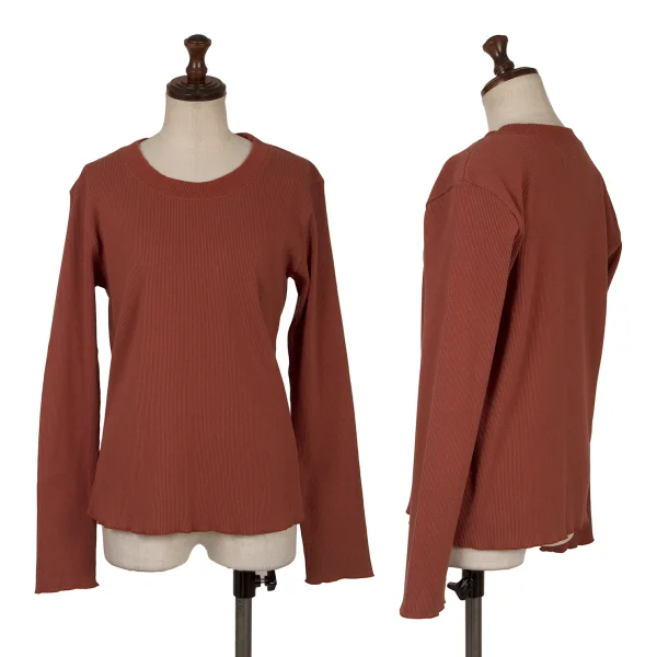 RHC Ron Herman Cotton Rib Top Brown S K-169591_001