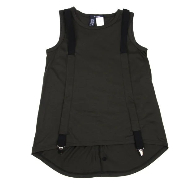 LIMI feu Suspender Gathered Design Tank Top K-169593_002