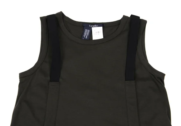 LIMI feu Suspender Gathered Design Tank Top K-169593_003
