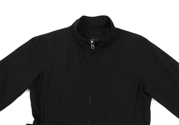 L'EQUIPE YOSHIE INABA Wool Gabardine Belted Zip-up Blouson K-169596_003