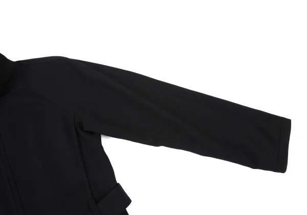 L'EQUIPE YOSHIE INABA Wool Gabardine Belted Zip-up Blouson K-169596_005