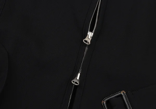 L'EQUIPE YOSHIE INABA Wool Gabardine Belted Zip-up Blouson K-169596_011