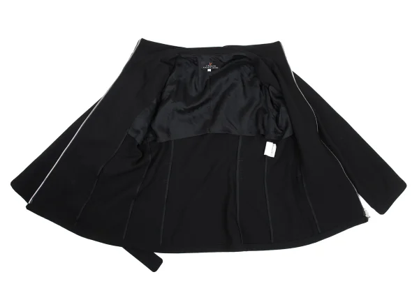 L'EQUIPE YOSHIE INABA Wool Gabardine Belted Zip-up Blouson K-169596_012