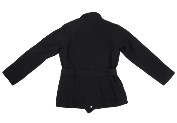 L'EQUIPE YOSHIE INABA Wool Gabardine Belted Zip-up Blouson K-169596_013