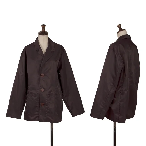 Y's for living Nylon Big Button Jacket Bordeaux S-M K-169597_001