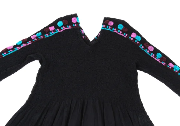 ISSEY MIYAKE me Embroidery Design Cauliflower Switching Dress K-169598_003