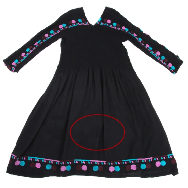 ISSEY MIYAKE me Embroidery Design Cauliflower Switching Dress K-169598_010