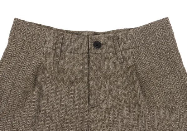 ISSEY MIYAKE me Dot Leaf Embroidery Herringbone Cardigan & Half Pants K-169601_013