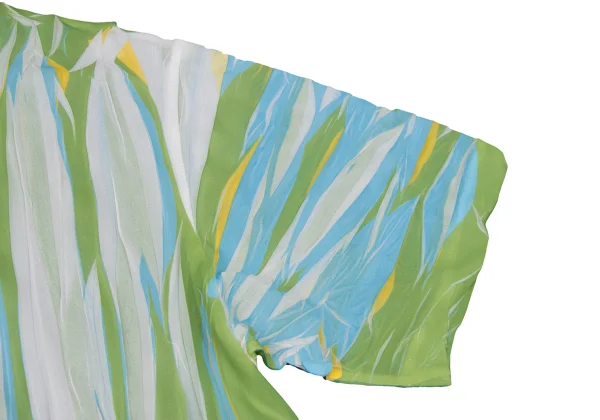 ISSEY MIYAKE Wrinkled Pleats See-through Stripe T-shirt K-169602_005