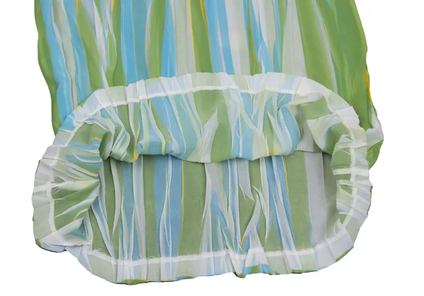 ISSEY MIYAKE Wrinkled Pleats See-through Stripe T-shirt K-169602_007