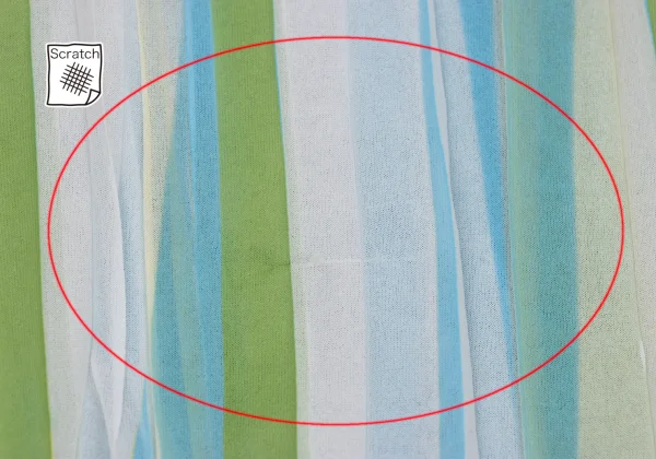 ISSEY MIYAKE Wrinkled Pleats See-through Stripe T-shirt K-169602_009