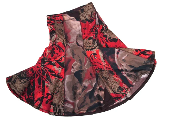 ISSEY MIYAKE Cotton Graphic Print Skirt K-169604_006