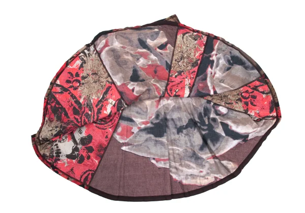 ISSEY MIYAKE Cotton Graphic Print Skirt K-169604_007