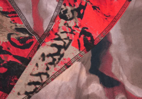 ISSEY MIYAKE Cotton Graphic Print Skirt K-169604_009