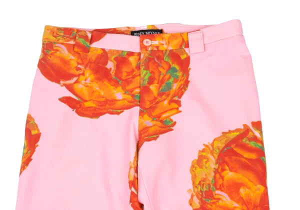 ISSEY MIYAKE Nylon Stretch Flower Print Pants K-169605_002