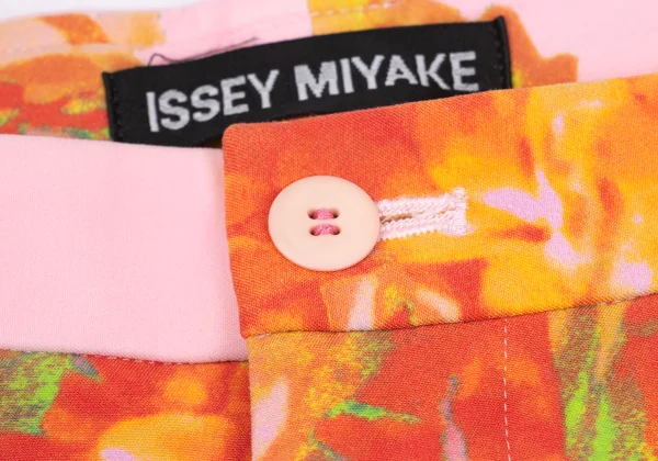 ISSEY MIYAKE Nylon Stretch Flower Print Pants K-169605_003