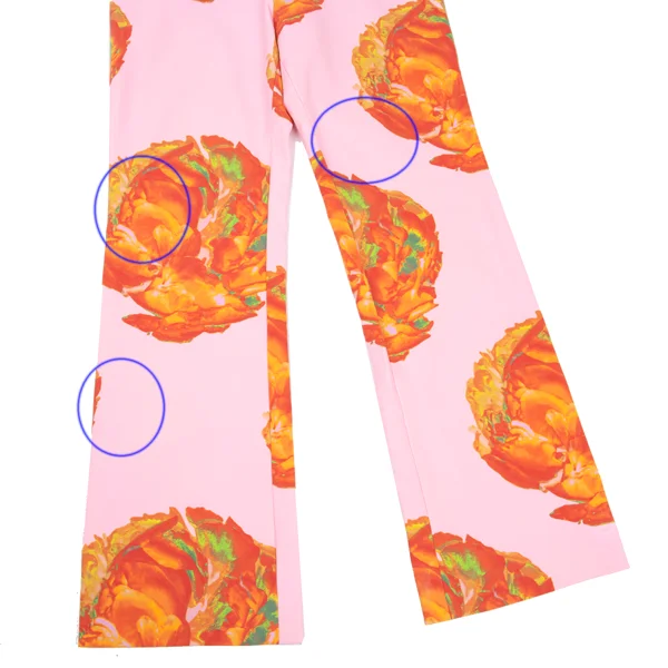 ISSEY MIYAKE Nylon Stretch Flower Print Pants K-169605_005