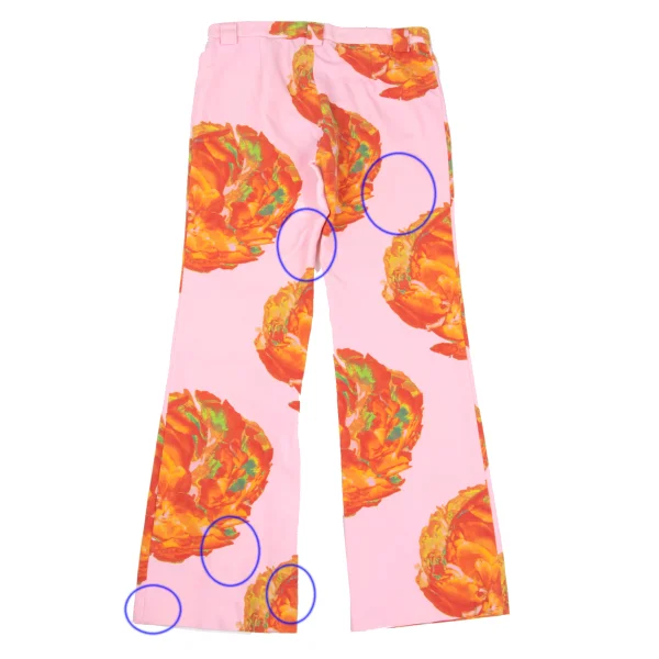 ISSEY MIYAKE Nylon Stretch Flower Print Pants K-169605_010