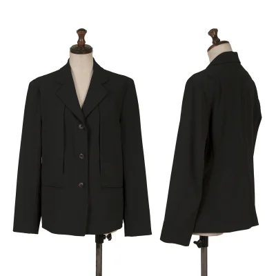 ISSEY MIYAKE Wool Dart Design Stretch Jacket