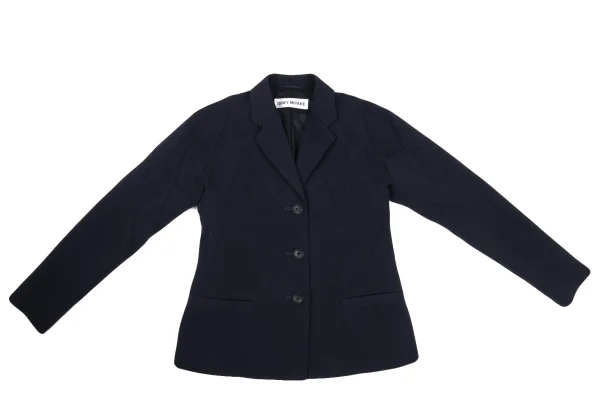 ISSEY MIYAKE Wool Diamond Switching Jacket K-169610_002